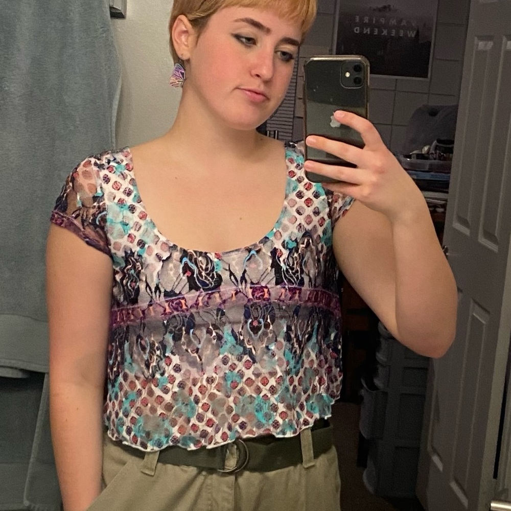 lacey crop top